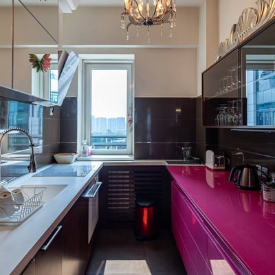 Rental of a stylish 2-room apartment, 90 m², New Belgrade area, Savograd Residence, Serbia